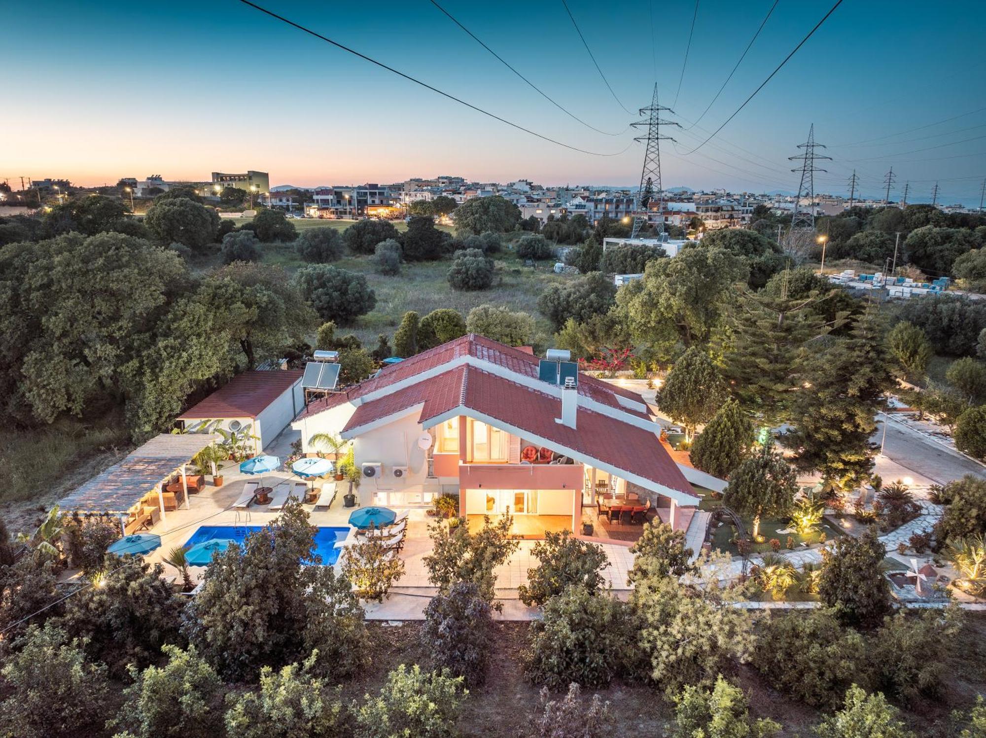 Artzy Villa Rhodes City Exterior photo