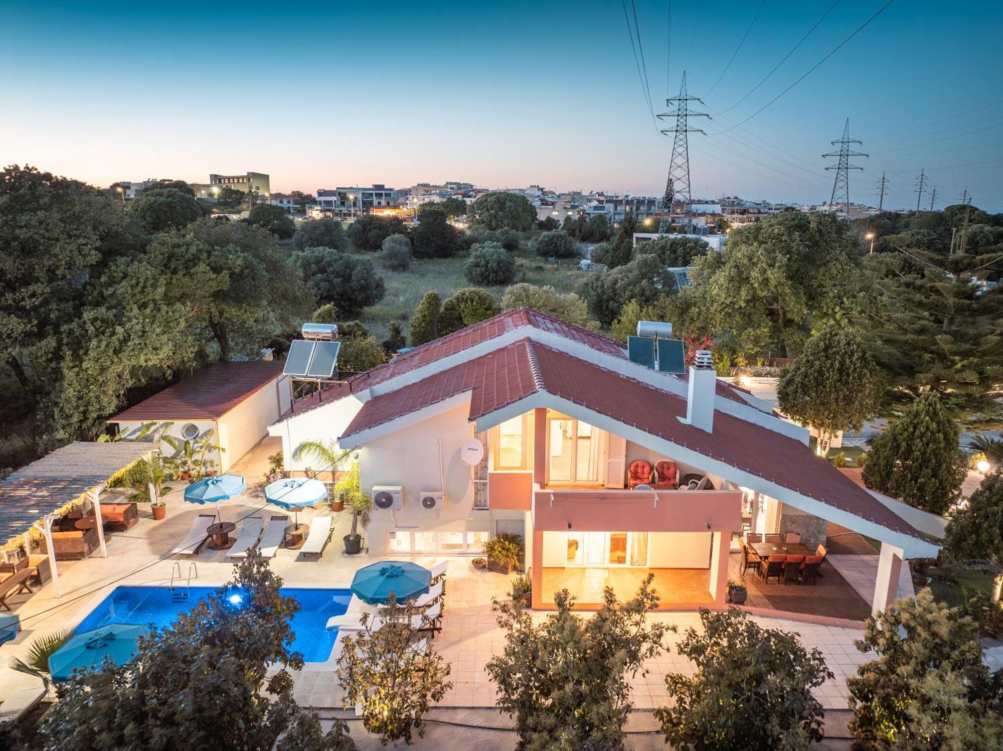 Artzy Villa Rhodes City Exterior photo